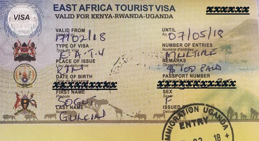 east africa tourist visa application form